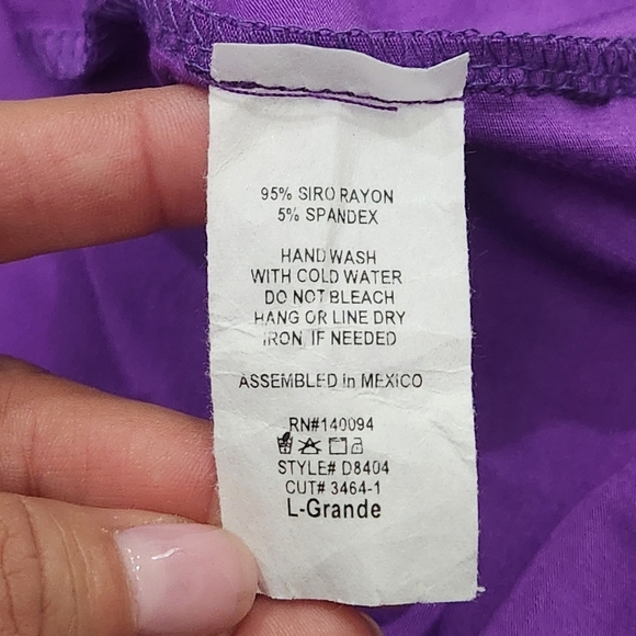 See You Monday Dress Women's L Purple Pencil Strapless Casual Bodycon Stretch - Picture 6 of 6